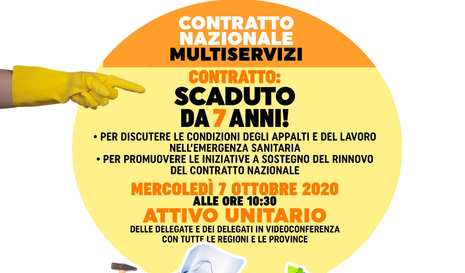 Pulizie. Da sette anni senza contratto