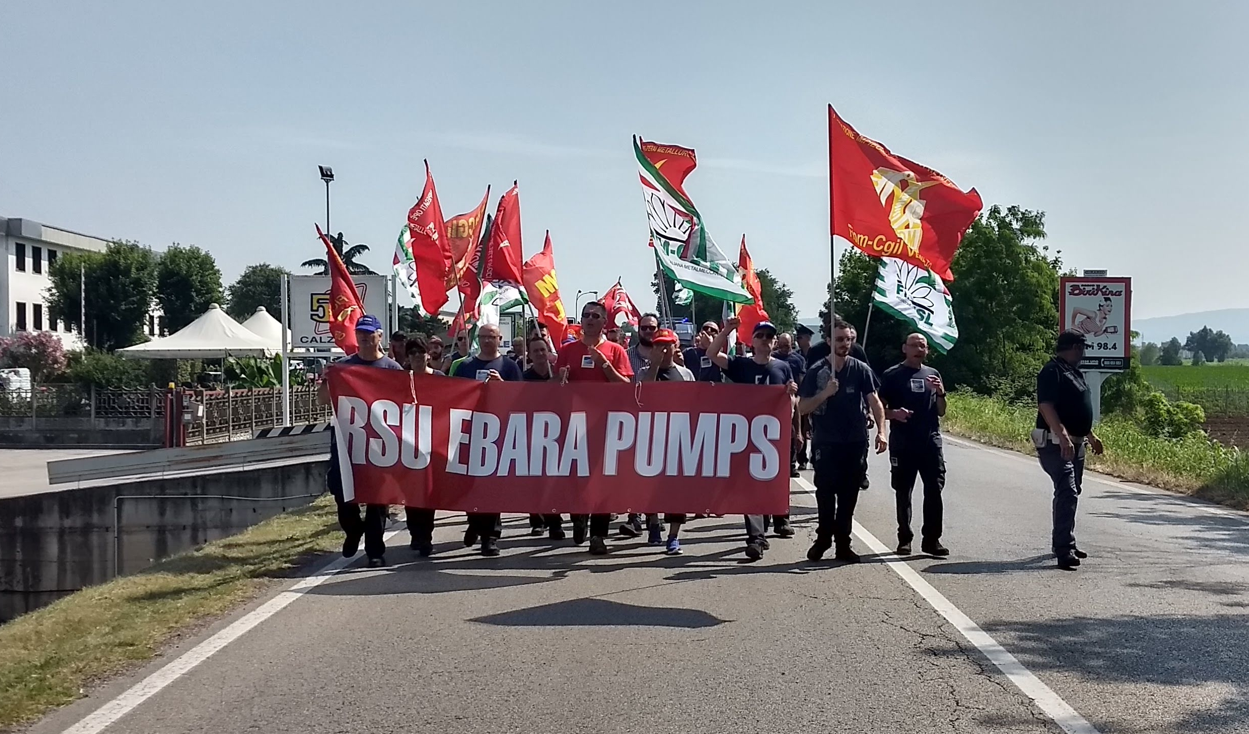 Ebara, lavoratori oggi in sciopero